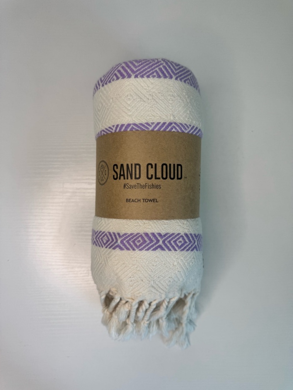 Sand Cloud Turkish Cotton Beach Towel Purple Lavender 37x67 Sand Free